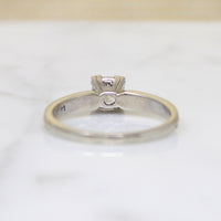 Diamond Solitaire Ring with Graceful Details