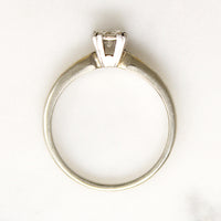 Diamond Solitaire Ring with Graceful Details