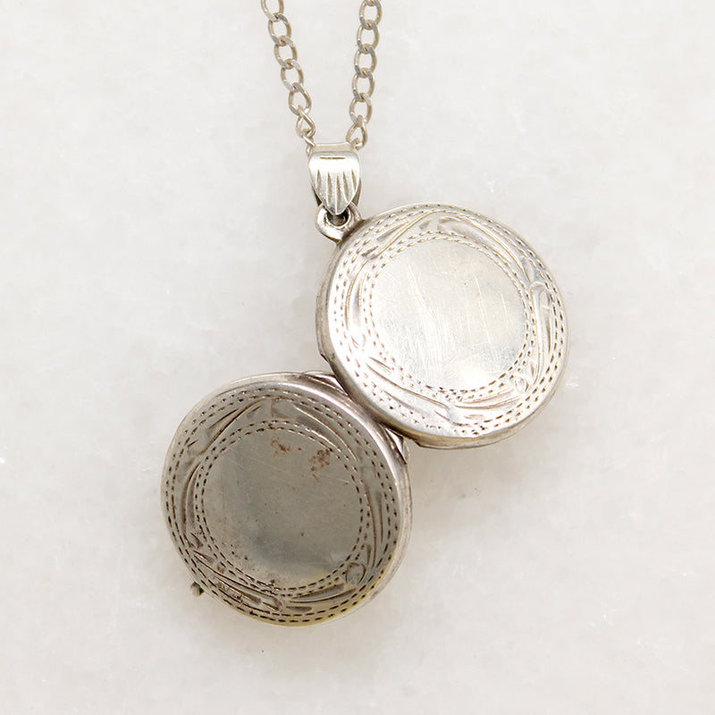 Darling Engraved Sterling Silver Locket