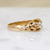 Edwardian Diamond Belcher Ring with Heart Motif