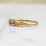 Engaging Two-Tone Buckle Band with Rose Cut Diamond