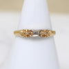 Engaging Two-Tone Buckle Band with Rose Cut Diamond
