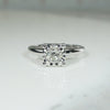 Simply Sparkly Old Mine Cut Diamond Solitaire Ring