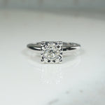 Simply Sparkly Old Mine Cut Diamond Solitaire Ring