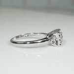 Simply Sparkly Old Mine Cut Diamond Solitaire Ring