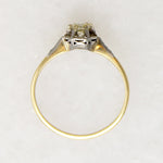 Elegant Edwardian Engagement Ring with Pale Yellow Diamond