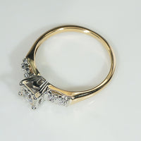 Timeless Two-Tone Gold & Old Mine Cut Diamond Engagement Ring
