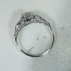 Jaunty 18k White Gold & Diamond Deco Ring