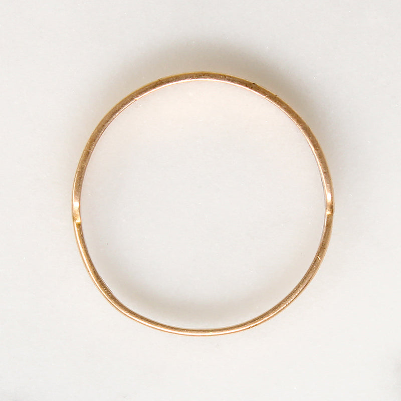Russian Rose Gold Band with Raised Scrollwork Design