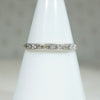 Rose Cut Diamond & Two-Tone Gold Art Deco Band