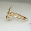 Adorable 18k Gold Spider on 14k Band