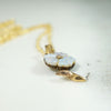 Darling Gold Flower Pendant with Opal Petals