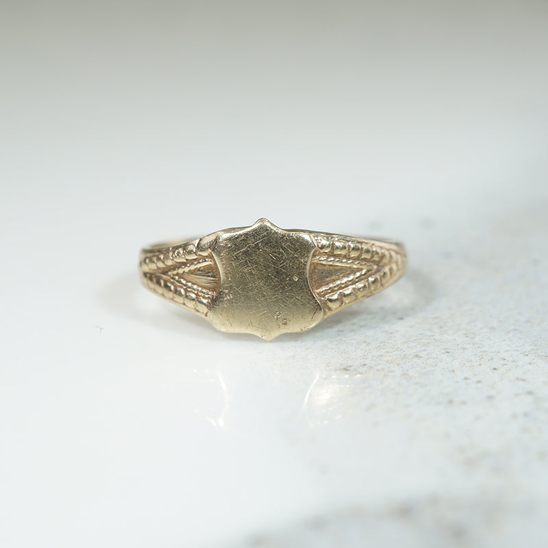 Size 2.25 10k Gold Signet Pinky Ring