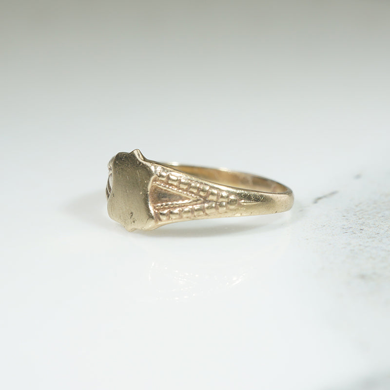 Size 2.25 10k Gold Signet Pinky Ring