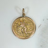 Softly Worn 18k Gold St. Christopher Medal