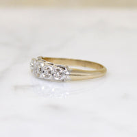 Cheerful Two-Tone Gold & Diamond New Old Stock Band