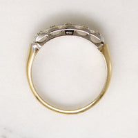 Cheerful Two-Tone Gold & Diamond New Old Stock Band