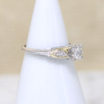 Pretty Two-Tone New Old Stock Diamond Ring