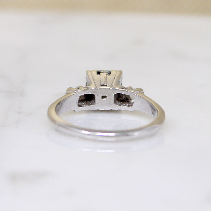 Classic Diamond & White Gold Ring in New Condition