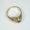 Striking Gold Owl Ring