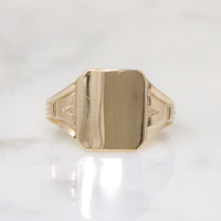 1920s 10k Gold Signet Ring