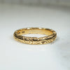 Beautiful 18k Gold Rose Vine Band by Caldwell