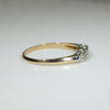 2-Tone 14k Gold Diamond Band