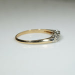2-Tone 14k Gold Diamond Band