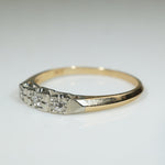 2-Tone 14k Gold Diamond Band