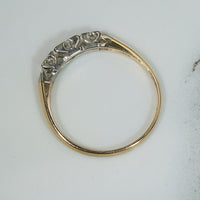 2-Tone 14k Gold Diamond Band