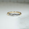 Pretty 2-Tone Diamond Band