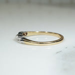 Pretty 2-Tone Diamond Band