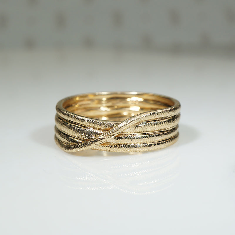 Wide Gold Snake Band