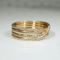 Wide Gold Snake Band