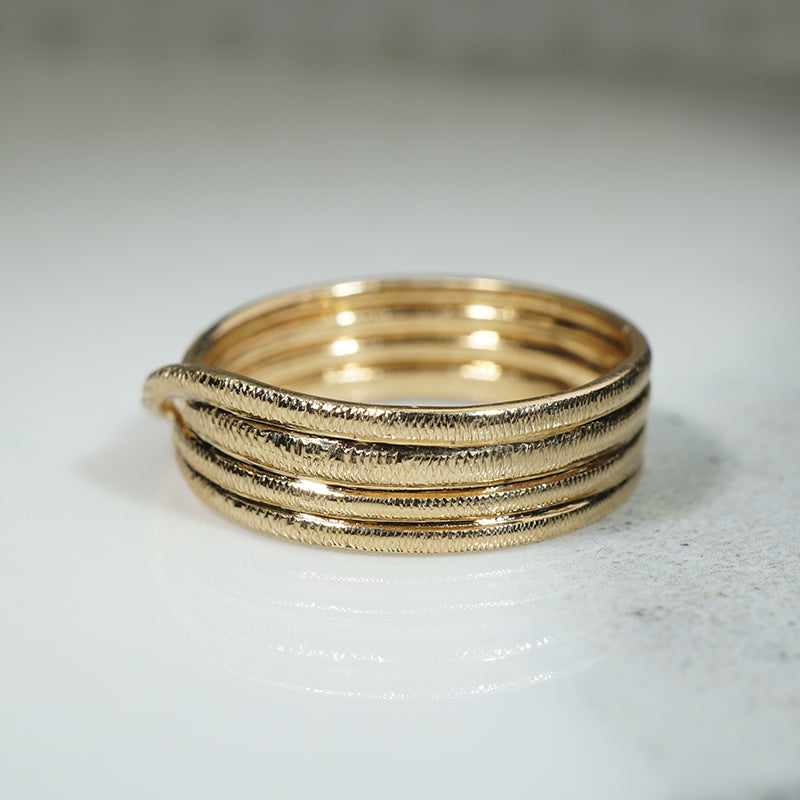 Wide Gold Snake Band