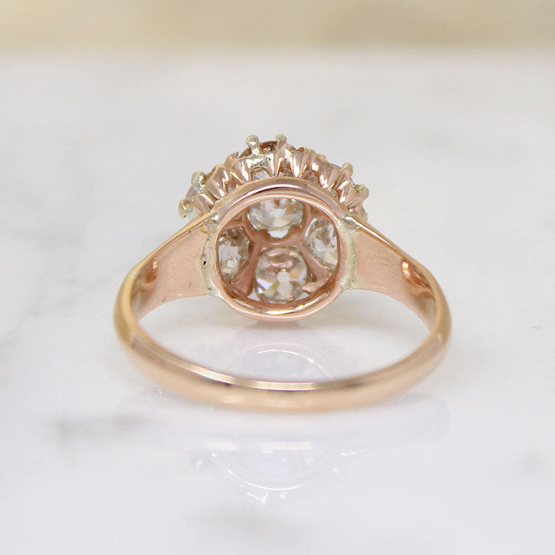 Luscious Victorian Diamond Cluster Ring
