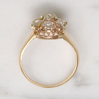 Luscious Victorian Diamond Cluster Ring