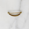 Petite Pearl & Gold Crescent Moon Pin