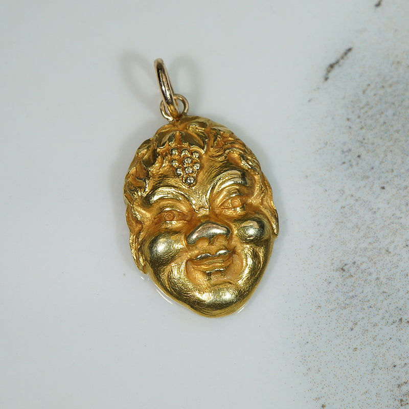 Dionysus Antique Gold Pendant