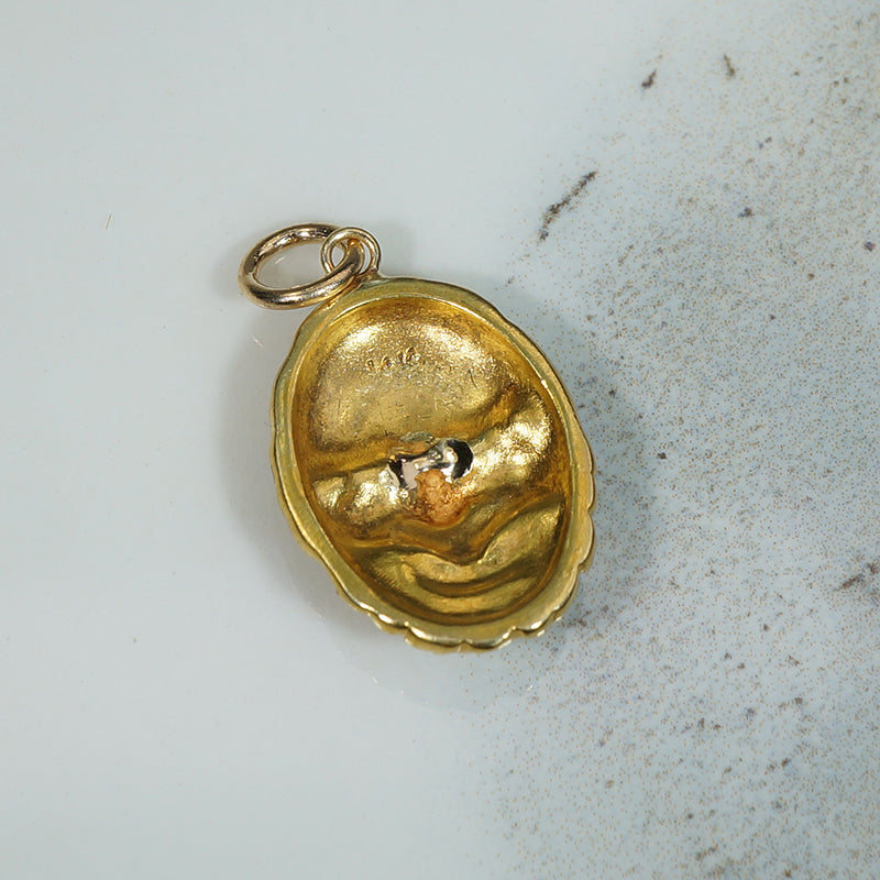 Antique Gold Pan Pendant
