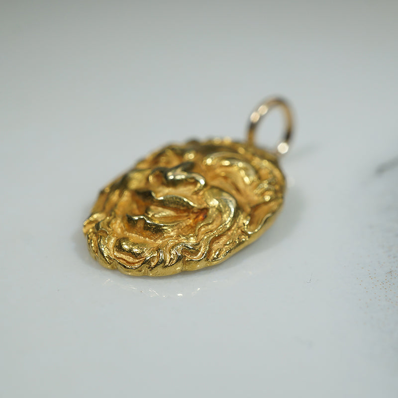 Antique Gold Pan Pendant