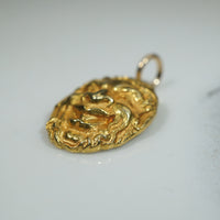 Antique Gold Pan Pendant