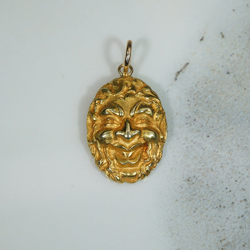 Antique Gold Pan Pendant