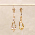 Fabulous Long Linked Victorian Earrings