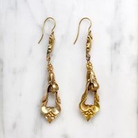 Fabulous Long Linked Victorian Earrings