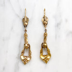 Fabulous Long Linked Victorian Earrings