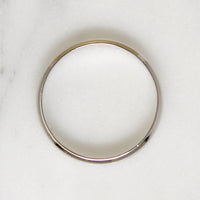 Foliate Flourish Engraved Platinum Band Size 6.5