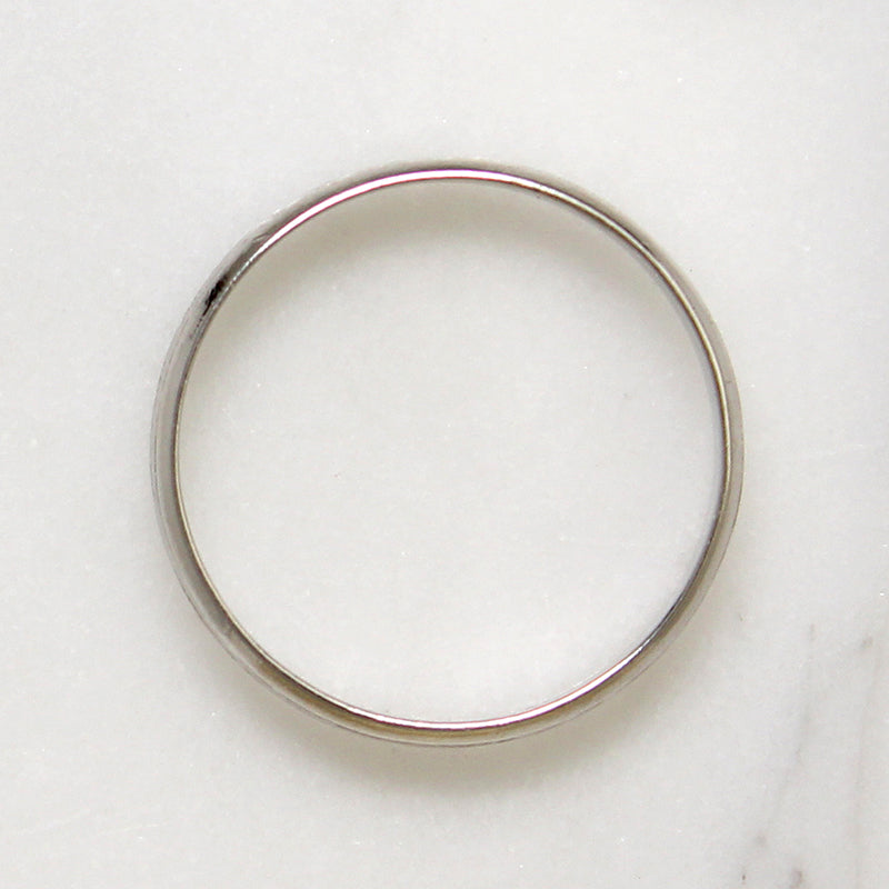 Foliate Flourish Engraved Platinum Band Size 9
