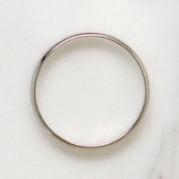 Foliate Flourish Engraved Platinum Band Size 9