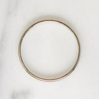 Engraved 14k White Gold Band Size 7.5
